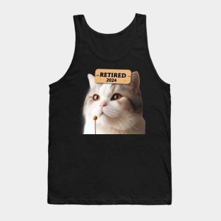 2024 Not My Problem Anymore: Cute Old Cat Retires Tank Top